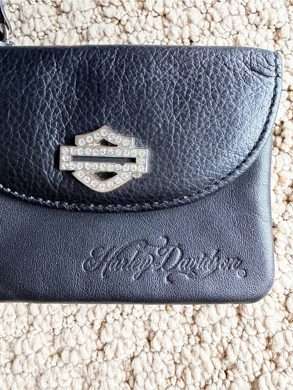 Harley-Davidson Genuine Leather Coin/Card Pouch - Picture 2 of 7